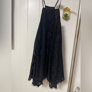 Black Alya Lace Summer Dress